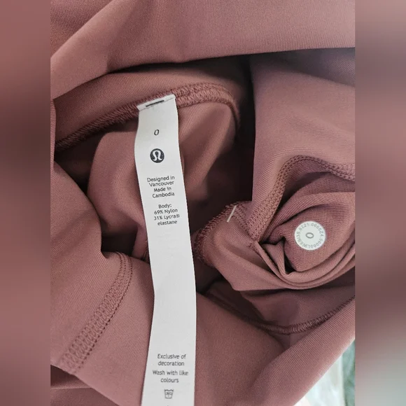 NWT Lululemon Wunder Under HR Crop 23' *Sclp SCHI Spiced Chai Luxtreme SZ 0 - Picture 14 of 14
